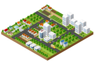 3D Isometric City Landscape Explained
