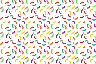 3D White Background Capsule Pattern