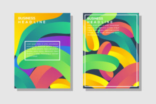 Colorful Pattern Abstract Flyer Cover: Transforming Your Visual Identity with Fluid 3D Design