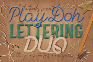 Play-Doh Lettering Duo: Creating Vibrant Typography Without the Mess
